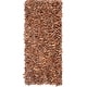 preview thumbnail 42 of 177, SAFAVIEH Handmade Leather Shag Carlijn Modern Decorative Rug 2'3" x 11' Runner - Brown - Runner