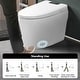 preview thumbnail 8 of 18, Smart Toilet Bidet Combo with Foot Sensor Open Cover/Seat, LED Display, Self-Cleaning Nozzle, Heated Seat, Night Light