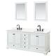 Option White / Giotto Quartz Top / Matte Black Hardware