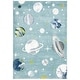 preview thumbnail 34 of 36, SAFAVIEH Carousel Kids Selvinaz Solar System Rug 4' x 6' - Teal/Ivory - Rectangle
