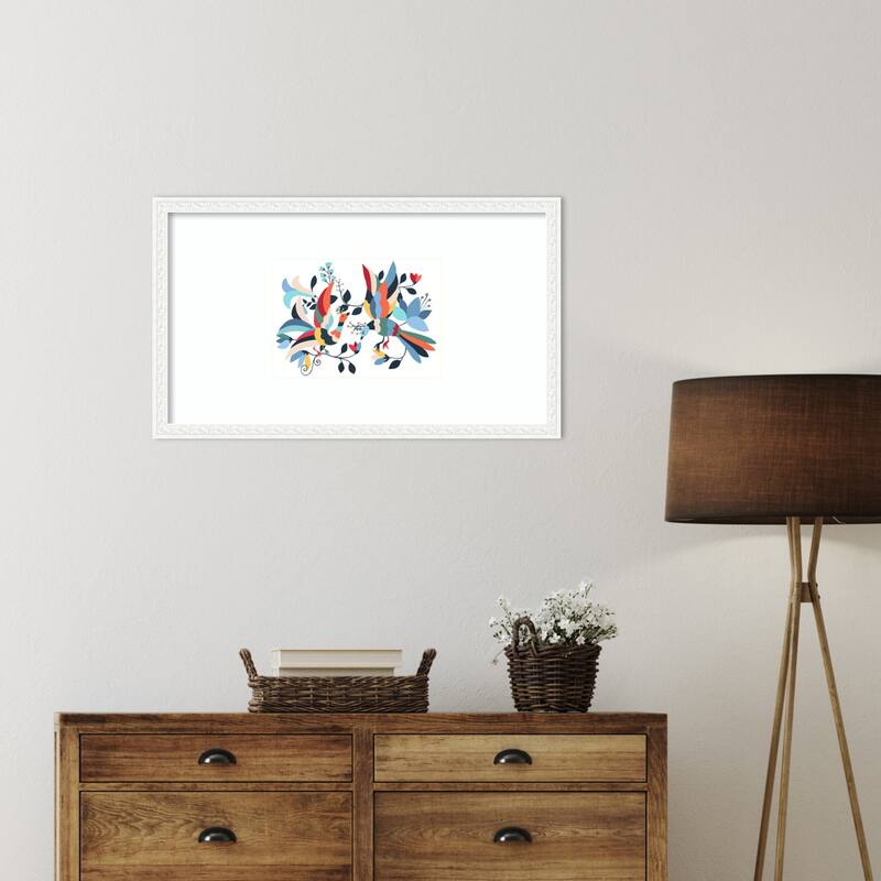 Otomi No. 1 by CATS AND DOTZ Wood Framed Wall Art Print - Bethany White