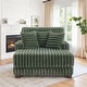 preview thumbnail 8 of 53, 41.7" W Upholstered Plush Corduroy Chaise Lounge with Pillows