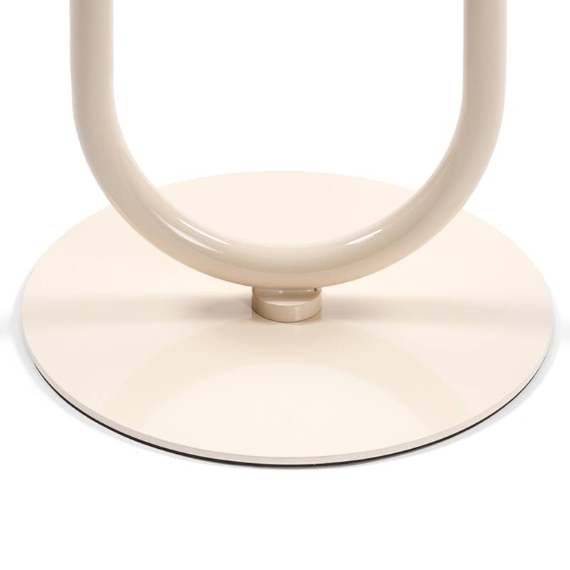 Lantern-shaped Metal End Table, Small Round Side Table, Modern Coffee Drink Cocktail Table