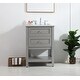 preview thumbnail 5 of 12, 24 in. single bathroom vanity set Grey