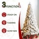 preview thumbnail 32 of 131, Glitzhome 6FT/7.5FT/9FT/11FT Snow Flocked Pre-lit Artificial Fir Christmas Trees