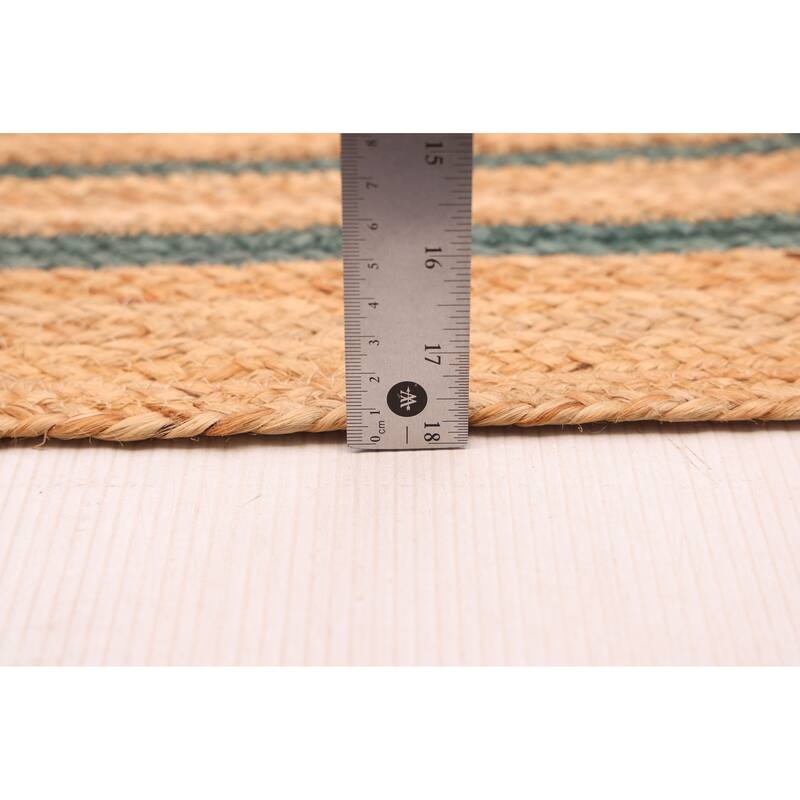 ECARPETGALLERY Flat-Weave Palas Denizli Tan Jute Rug - 4'7 x 6'8