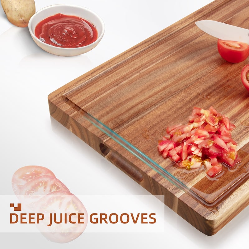 Extra Large Wood Cutting Boards for Kitchen, 24 x 18 Inch