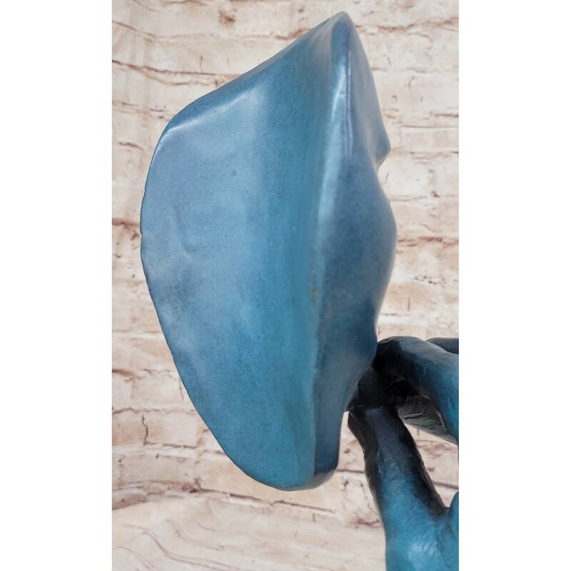 Salvador Dali Havana Man Smoking Cigar Bronze Sculpture Statue Hand Made Artwork