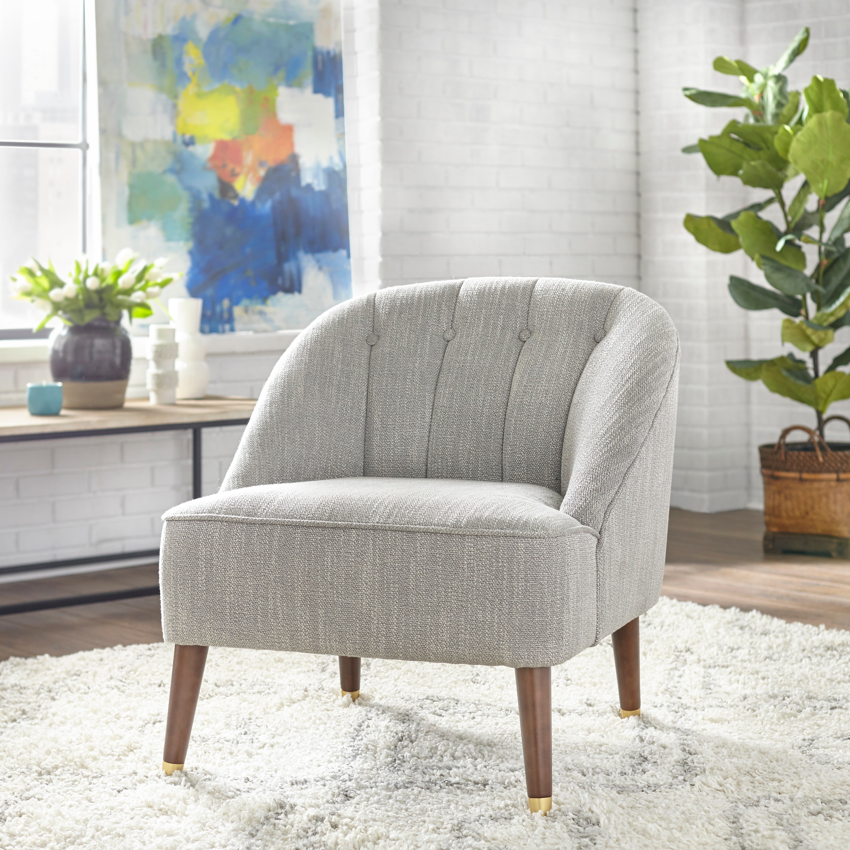 Edith velvet shop arm chair