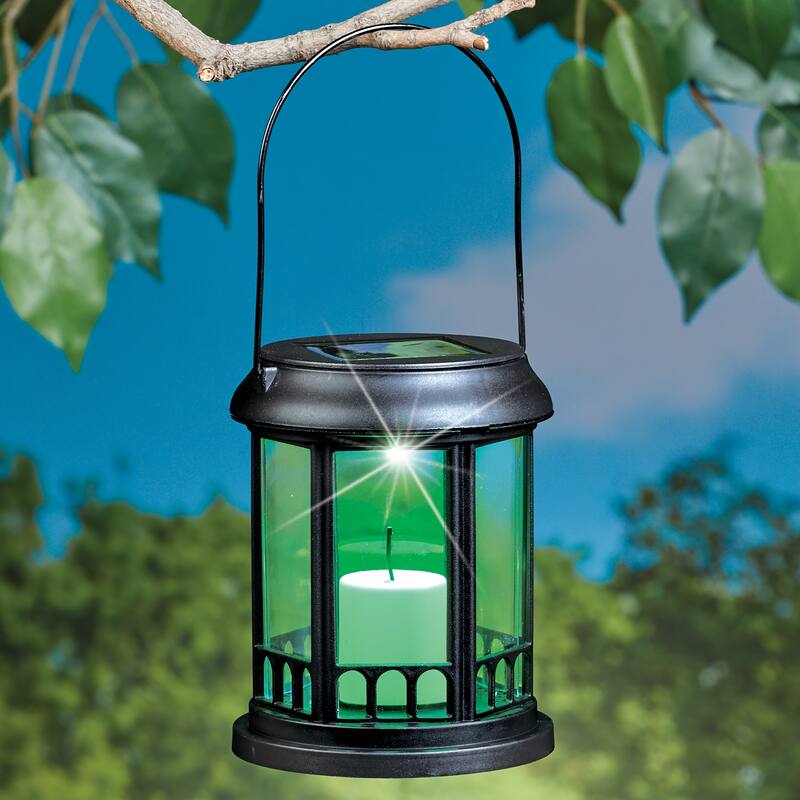 3-in-1 Solar Powered Color-Changing Lights - Set of 4 - 3.94 x 16.34 x 3.94