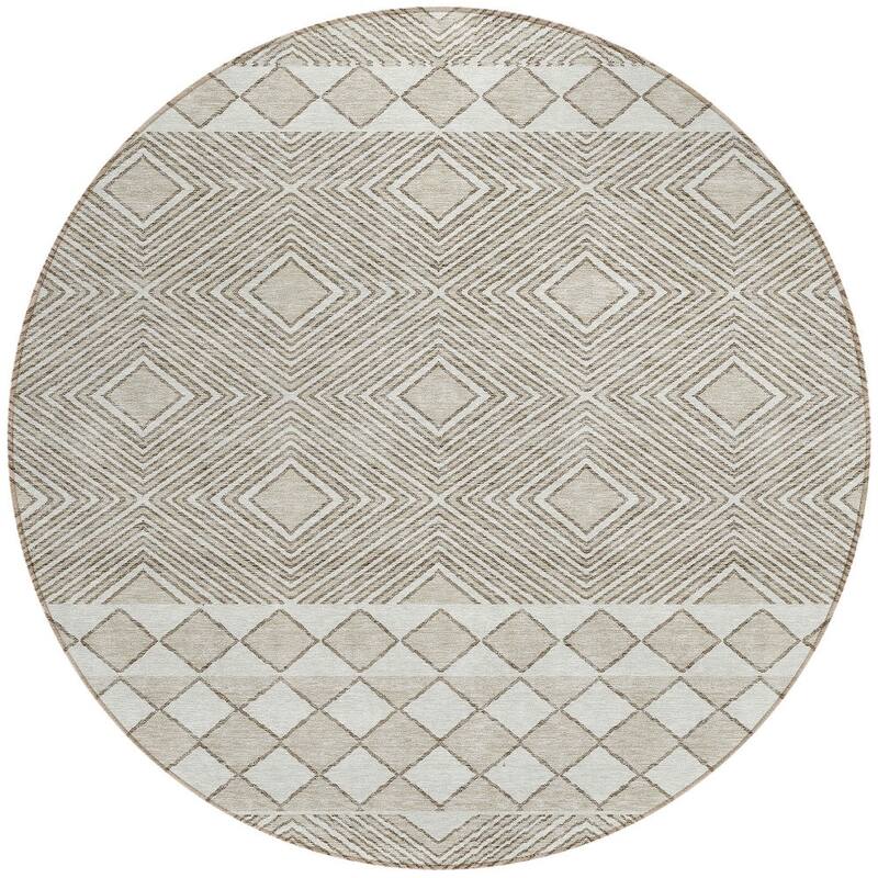 HomeRoots Geometric Transitional Rectangle Outdoor Rug
