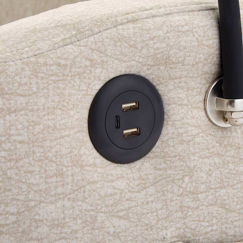 55.9" Sleeper Loveseat with Tech Set,USB,Cup and Phone Holder Included
