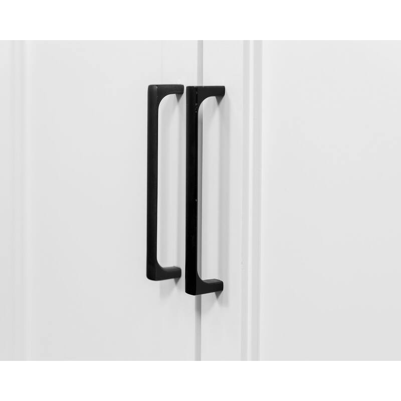 Modern Wood Lower Doors Bookcase, Office Bookcase, Office Shelving, Office Storage, Fully Assembled, White