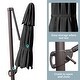 preview thumbnail 13 of 30, VredHom 11.5 Ft Round Cantilever Patio Umbrella with Cross Base