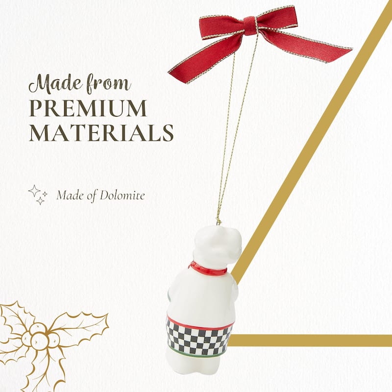 Spode Tree Snowman Baker Ornament