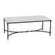 preview thumbnail 2 of 15, Genuine Marble and Metal Coffee Table