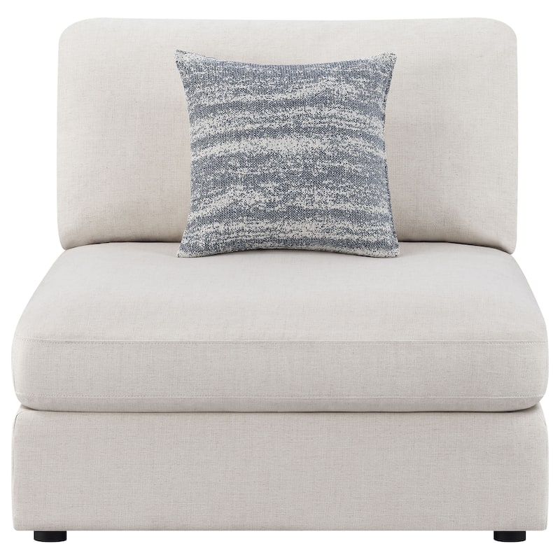 Serene Transitional Upholstered Armless Chair