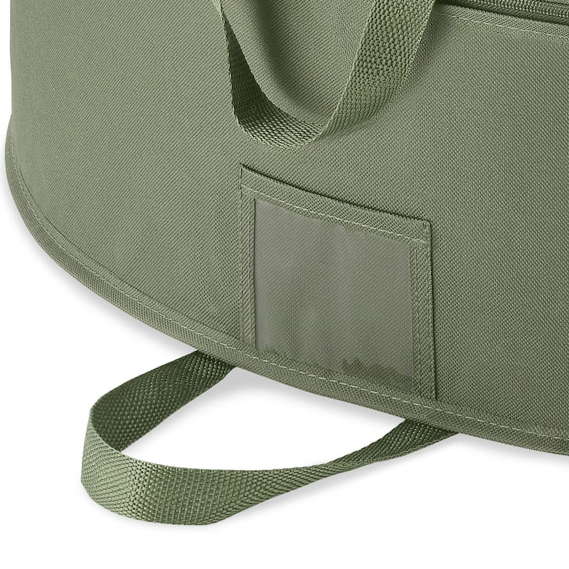 Whitmor 30-Inch Wreath Bag with ID label -Green - GREEN