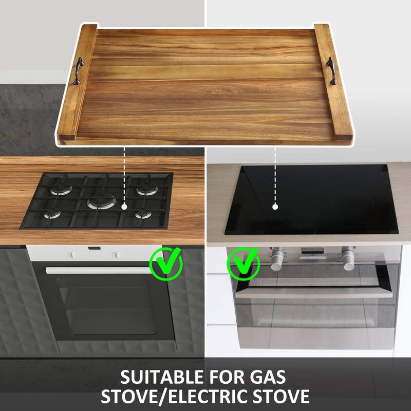 Noodle Board Stove Cover with Handles