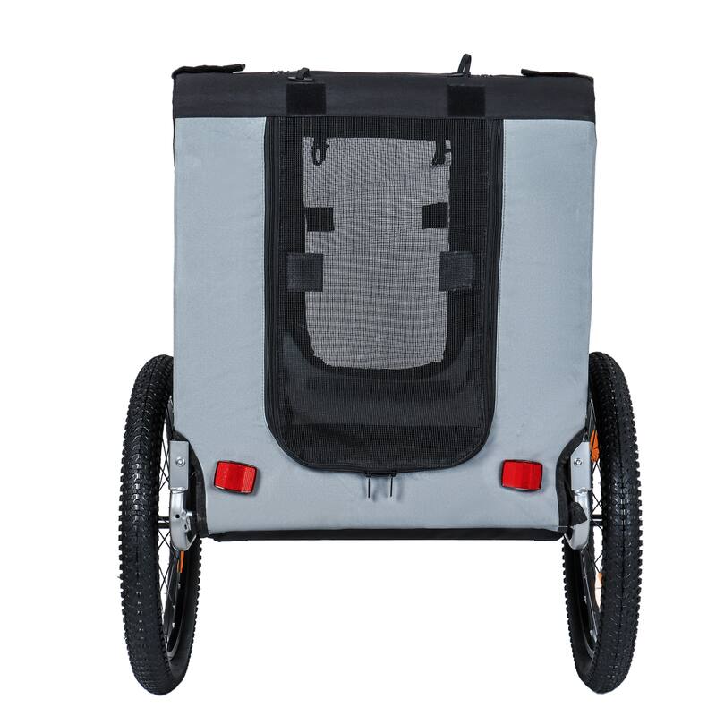 Large Folding Bike Trailer for Dogs, 100LB Capacity All-Terrain Pet Carrier for Cycling, Jogging, Camping & Outdoor Adventures