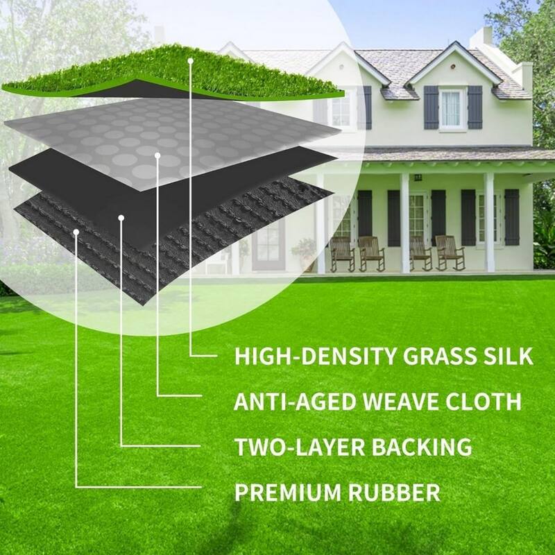 Premium Artificial Turf w/Durable Rubber Backing
