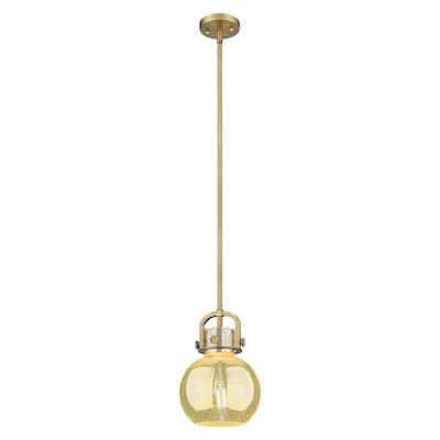 Innovations Lighting Downtown Urban - Newton Sphere - 1 Light 8" Stem Hung Arched-Frame Mini Pendant