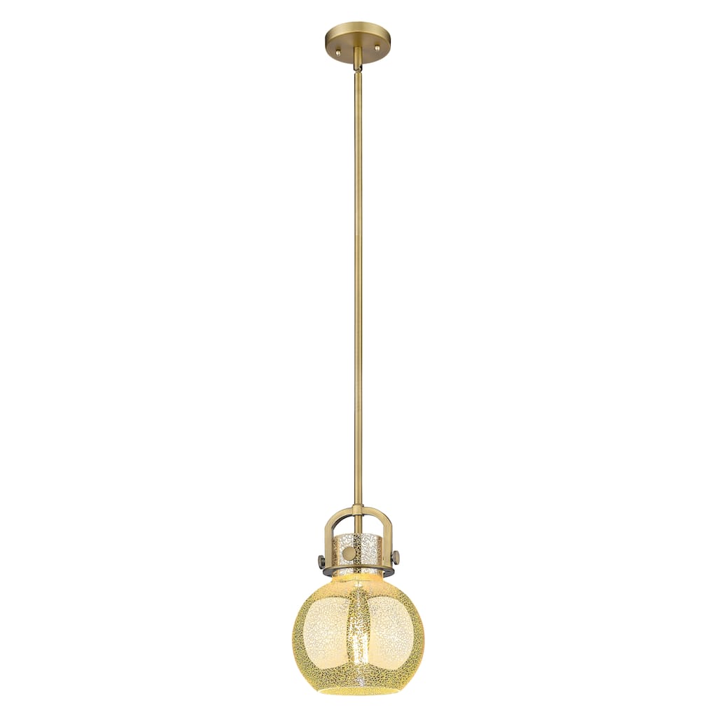 Innovations Lighting Downtown Urban - Newton Sphere - 1 Light 8" Stem Hung Arched-Frame Mini Pendant
