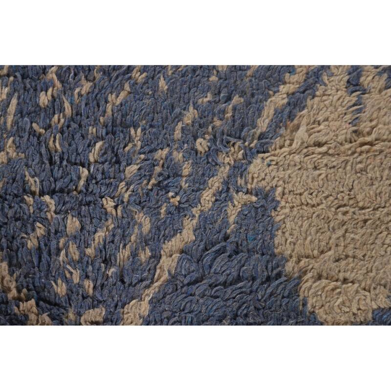 Plush Moroccan Oriental Area Rug Handmade Wool Carpet - 7'0" x 10'6"