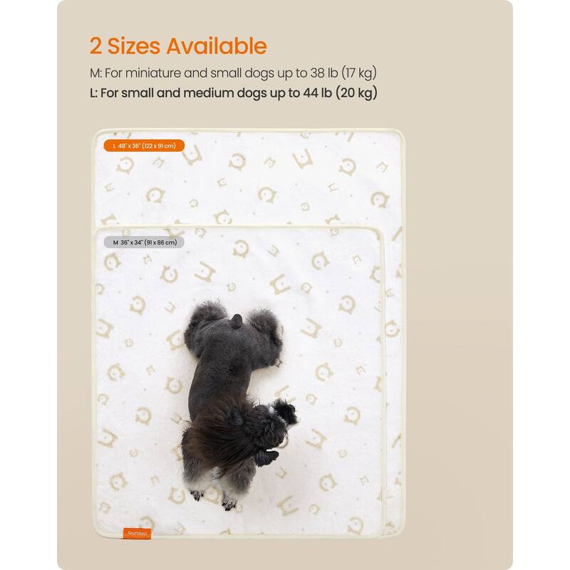 Washable Pee Pads for Dogs, 2 Pack, Reusable, High Absorbency, Leakproof Protection