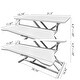 preview thumbnail 6 of 9, 32 Inch Desk Converter Height Adjustable Sit to Stand Riser Computer Desk
