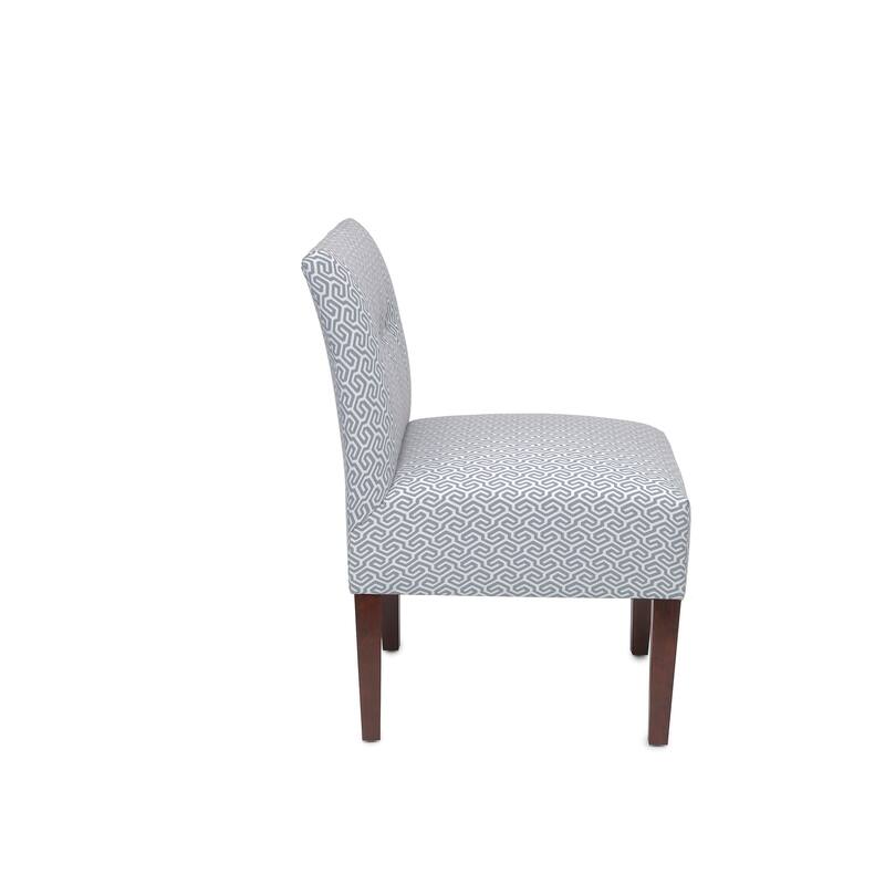 Samantha Transitional Button Tufted Slipper Chair