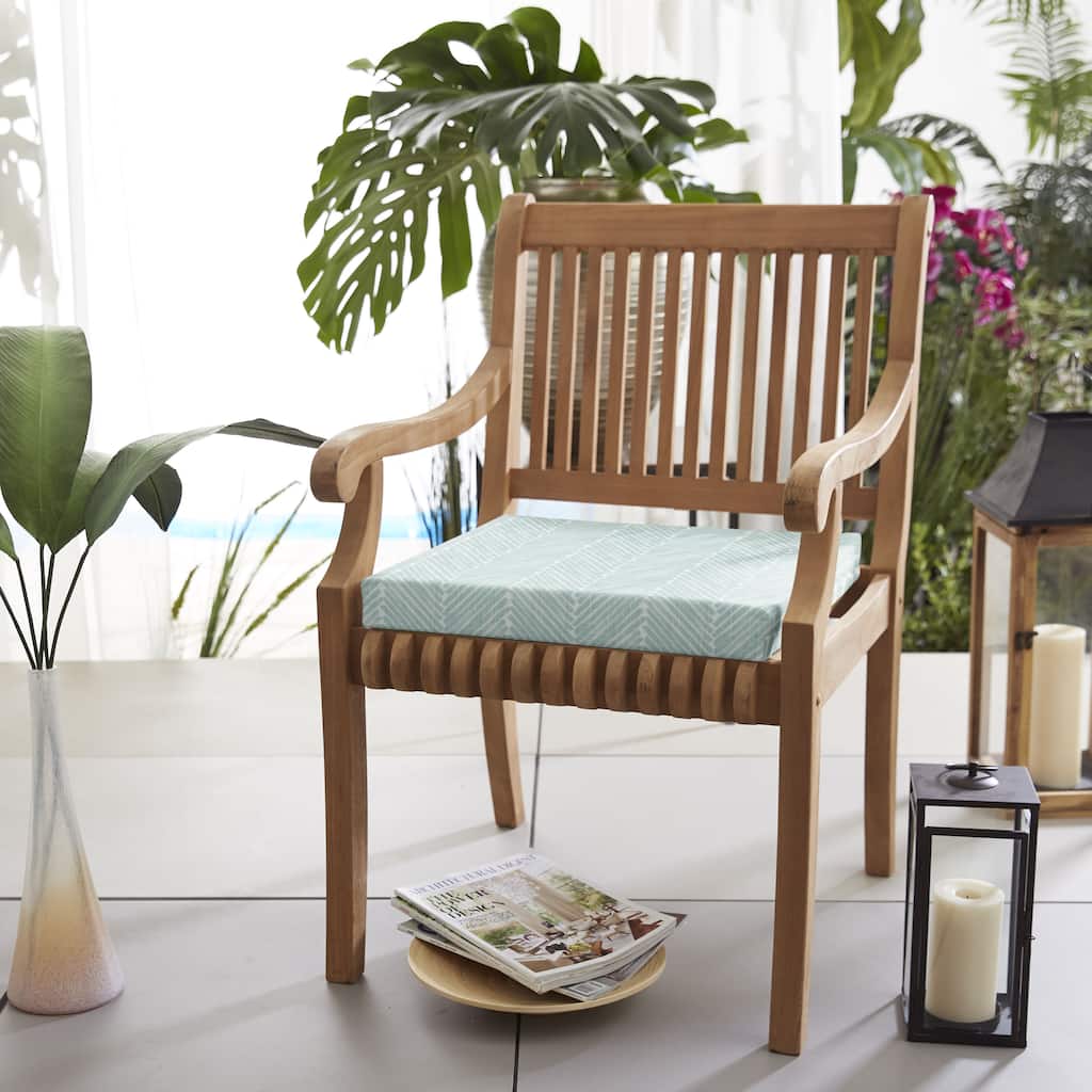 Sorra Home Outdoor Corded Chair Cushion