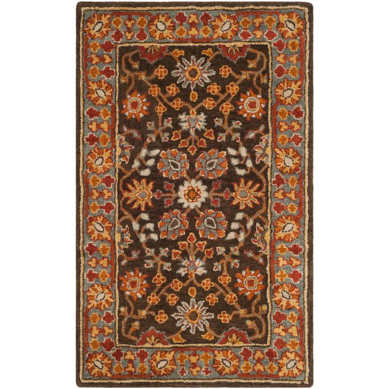 SAFAVIEH Handmade Heritage Ikat Marsh Traditional Oriental Wool Rug