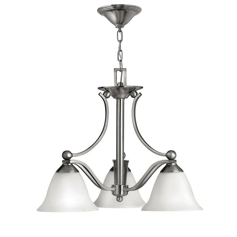 Hinkley Lighting Bolla 3 Light 1 Tier Chandelier - Brushed Nickel