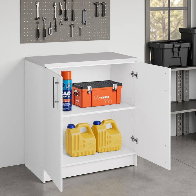 Prepac Elite Home Storage 16 in Deep Base Cabinet - 32" W x 35.75" H x 18" D