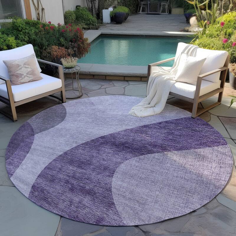 Machine Washable Indoor/ Outdoor Chantille Modern Deco Rug