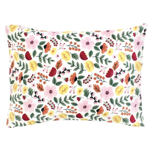 slide 1 of 1, Hudson Baby Infant Girl Cotton Toddler Pillow Case, Fall Botanical, One Size - Fall Botanical Fall Botanical - One Size