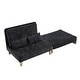 preview thumbnail 5 of 33, Chenille Upholstered 3-in-1 Convertible Sleeper Foldable Sofa Bed Recliner Chair with 3 Pillows