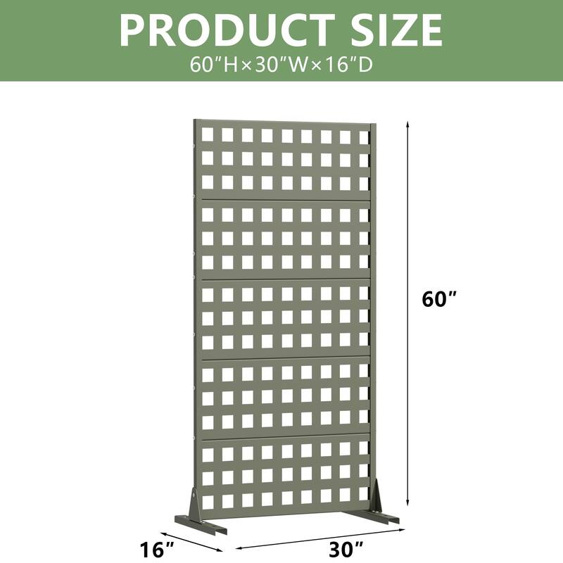 Outdoor Rectangle Privacy Screens Metal Screen Fence Panel