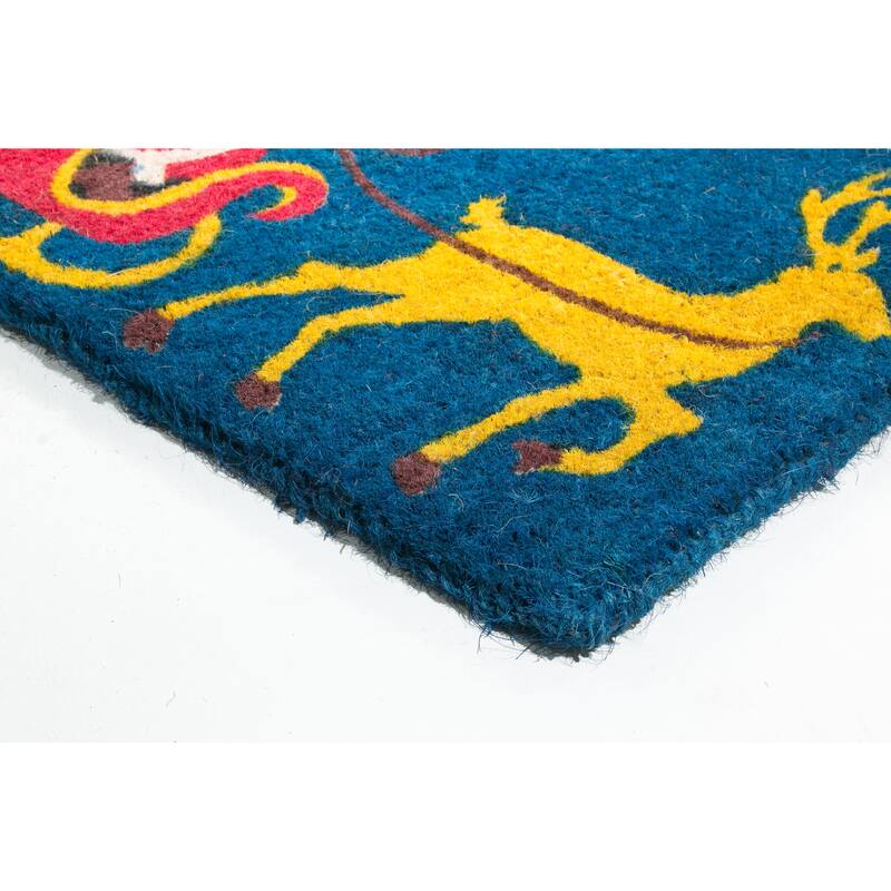 Santa Claus Coir Doormat - Door Mat