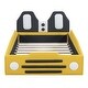 preview thumbnail 13 of 18, Twin Size PU Leather Platform Bed,Race Car Shaped Bedframe with Wheels