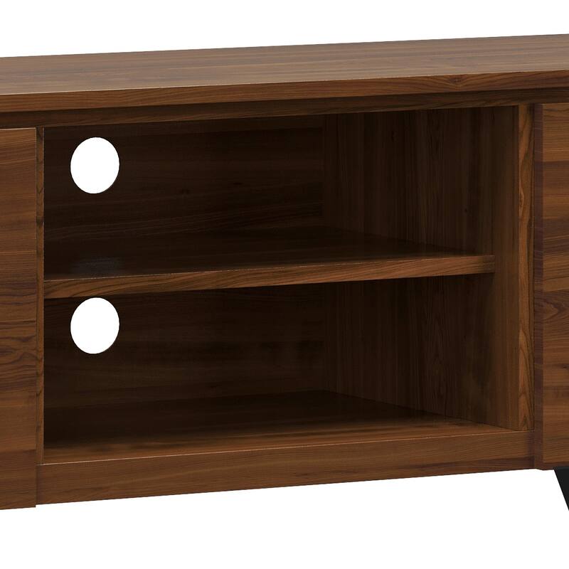 WYNDENHALL Mitchell WOOD Modern Industrial TV Media Stand For TVs