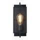 preview thumbnail 3 of 6, 1-Light Matte Black Indoor Modern Wall Sconce - 5 in. W x 13 in. H x 4 in. E
