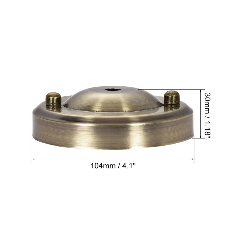 Retro Light Canopy Kit Pendant Lighting Ceiling Plate 104mm 4.1Inch Bronze 3Pcs - Bronze.