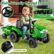 preview thumbnail 18 of 16, 12V 2-in-1 Kids Tractor with Trailer and Remote Control for Ages 3-8 - 49" x 23" x 24"