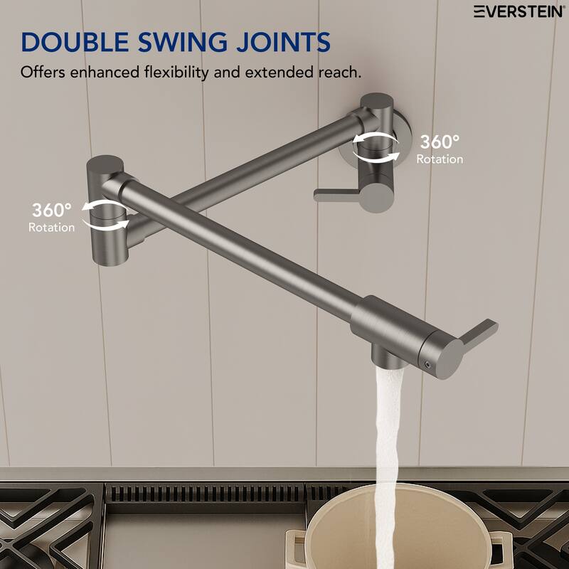 Wall Mounted Cold-Water Pot Filler,Folding Kitchen Faucet