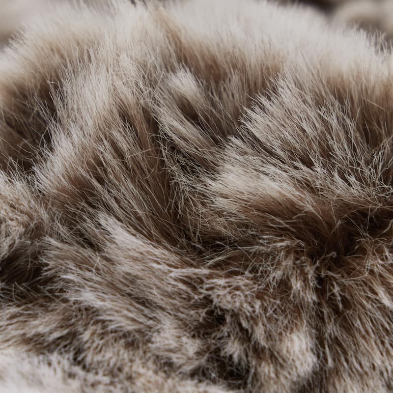 Variegated Warm Plush FauxFur Throw Cozy and Furry Blankets for Sofa