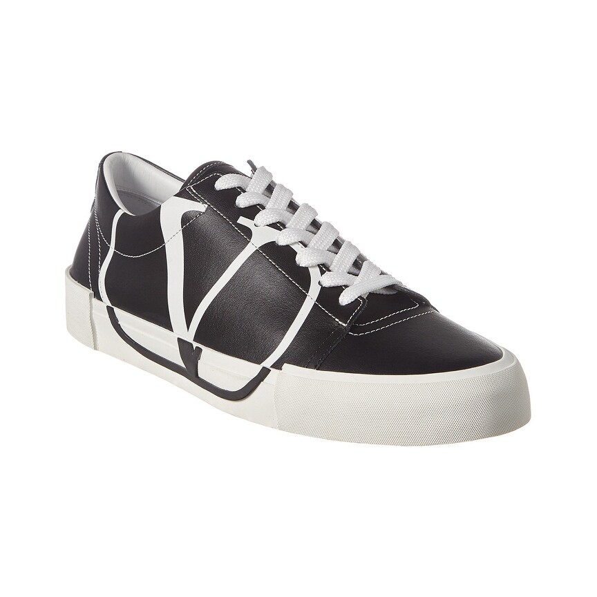 valentino mens black sneakers