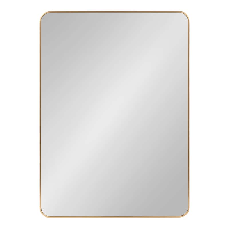 Kate and Laurel Zayda Radius Rectangle Framed Wall Mirror