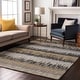 preview thumbnail 48 of 132, Premium Washable Super Soft Modern Ombre Stripe Mayfield Rug Gray - 10' x 14'